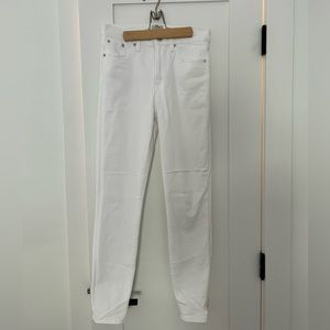 White denim Jcrew toothpick pants size 28